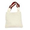 Bally Diagonal Shoulder Belt Shoulder Bag Punching Leather White Women Used
