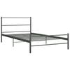 Single Bed Frame Grey Metal 100 * 200 Cm