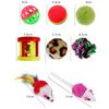 20pcs Cat Toy Bundle Set Colorful Play Tunnel Teaser Wand Pom-Pom Balls Interactive Play Kit For Cats Various Pet Supplies