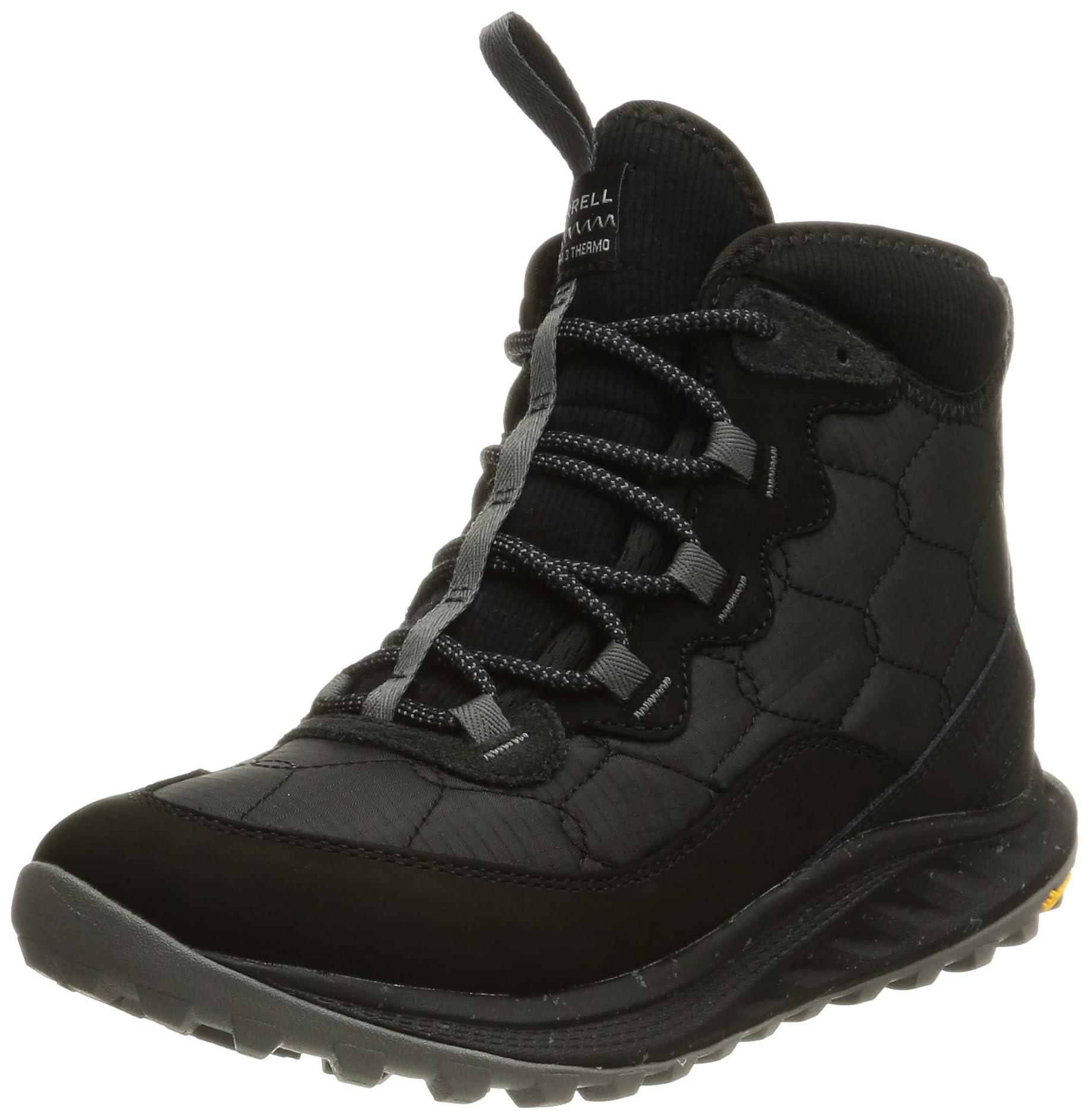 

Merrell ANTORA 3 THERMO MID WATERPROOF Walking Size 2E Women s Shoes, Black, 24.0 cm, чёрный
