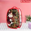 1Pcs Santa Claus Pop-Up Laundry Hamper Expandable Mesh Hamper Basket for Room Bedroom Bathroom Organization Contemporary Storage