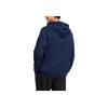adidas Neo UVbe Spliced Logo Print Sport Drawstring Hoodie Pullover Long Sleeve Sweatshirt Unisex Tops Blue HN4731