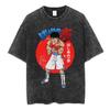Anime Hajime No Ippo Washed Vintage T-Shirt Kamogawa Boxing Gym Harajuku T-Shirt Makunouchi Designer Clothing Designer Clothing Men Mens Clothing23