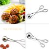 2Pcs Stainless Steel Ball Makers Non Stick Meatball Scoops Ball Maker Tongs
