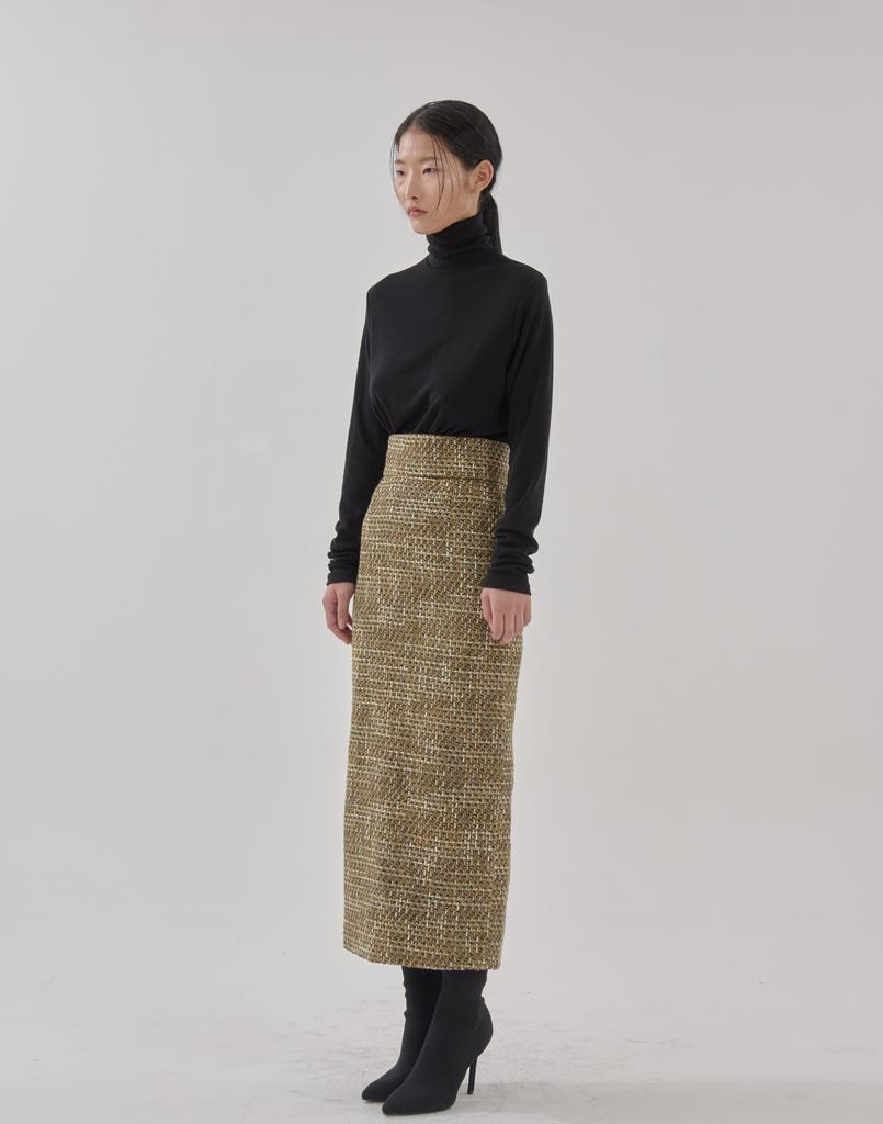 Gomok Olive Tweed Skirts
