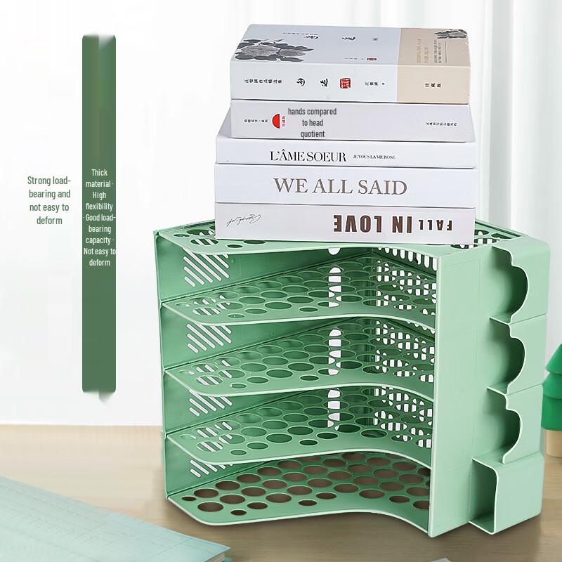 Desktop File & Book Organizer with Pen Holder