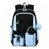 New Large Capacity Three-Piece Bow Backpack Set for Girls - Ideal for Junior High, High School, and College Students