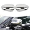 ABS Chrome Mirror Covers Automotive Trim Mirror Cover Set Rearview Mirror Trim Weather Resistant Polished Look