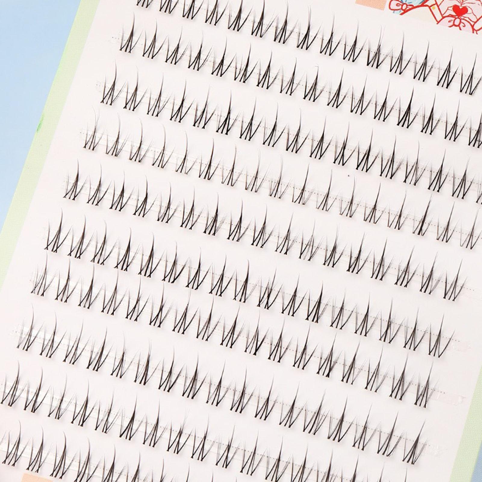 

Simulation Grafted False Eyelashes Natural Realistic Segmented Lashes for Women and Girls Cosmetic Supplies 12mm