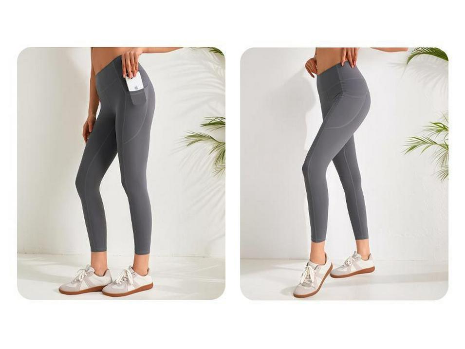 Women's Butt Lifting Yoga Pants with Side Pockets - Outdoor Fitness Leggings