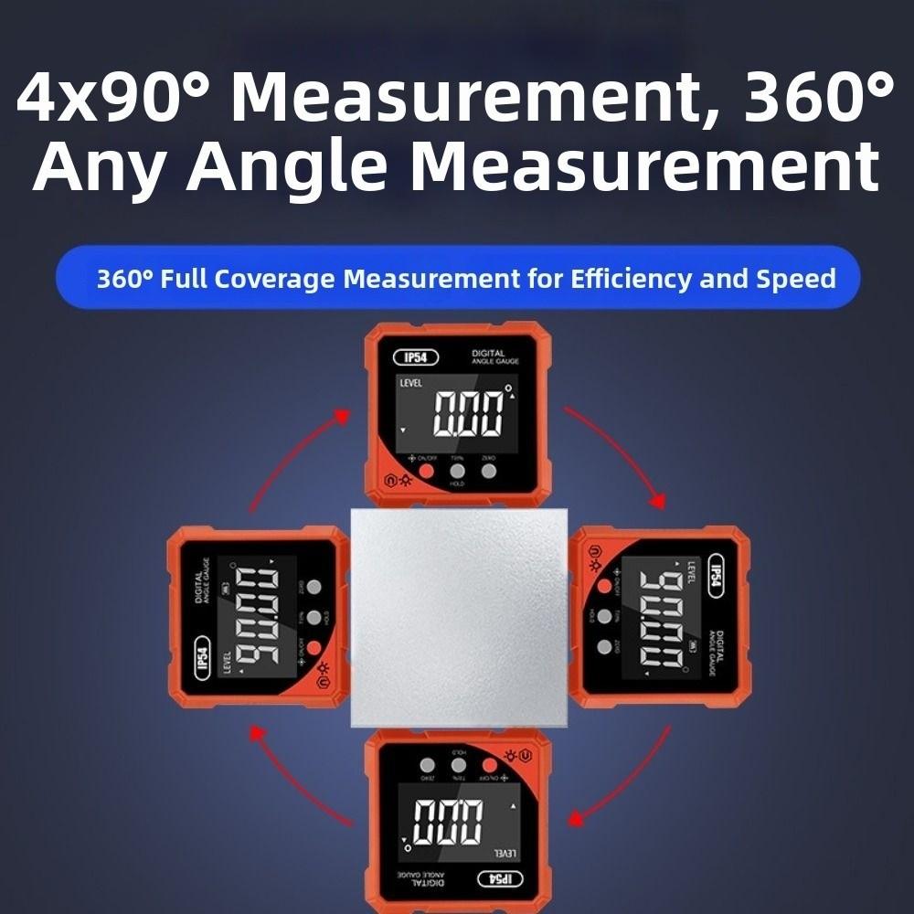 With Dual Laser Digital Angle Meter 4x90° Level Box Electronic Level Inclinometer Carpenter Tools