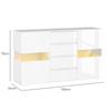 LED Light Sideboard - High Gloss White