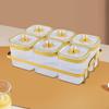 Dried Fruit Plate Appetizer Serving Tray Nordic Divided Dishes Candy Nuts Dish with Lid for