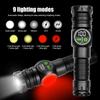 1/2PCS COB LED Multi-Function Flashlight With Side Rechargeable Light USB Charging Adjustment Portable Outdoor Camping Flashligh