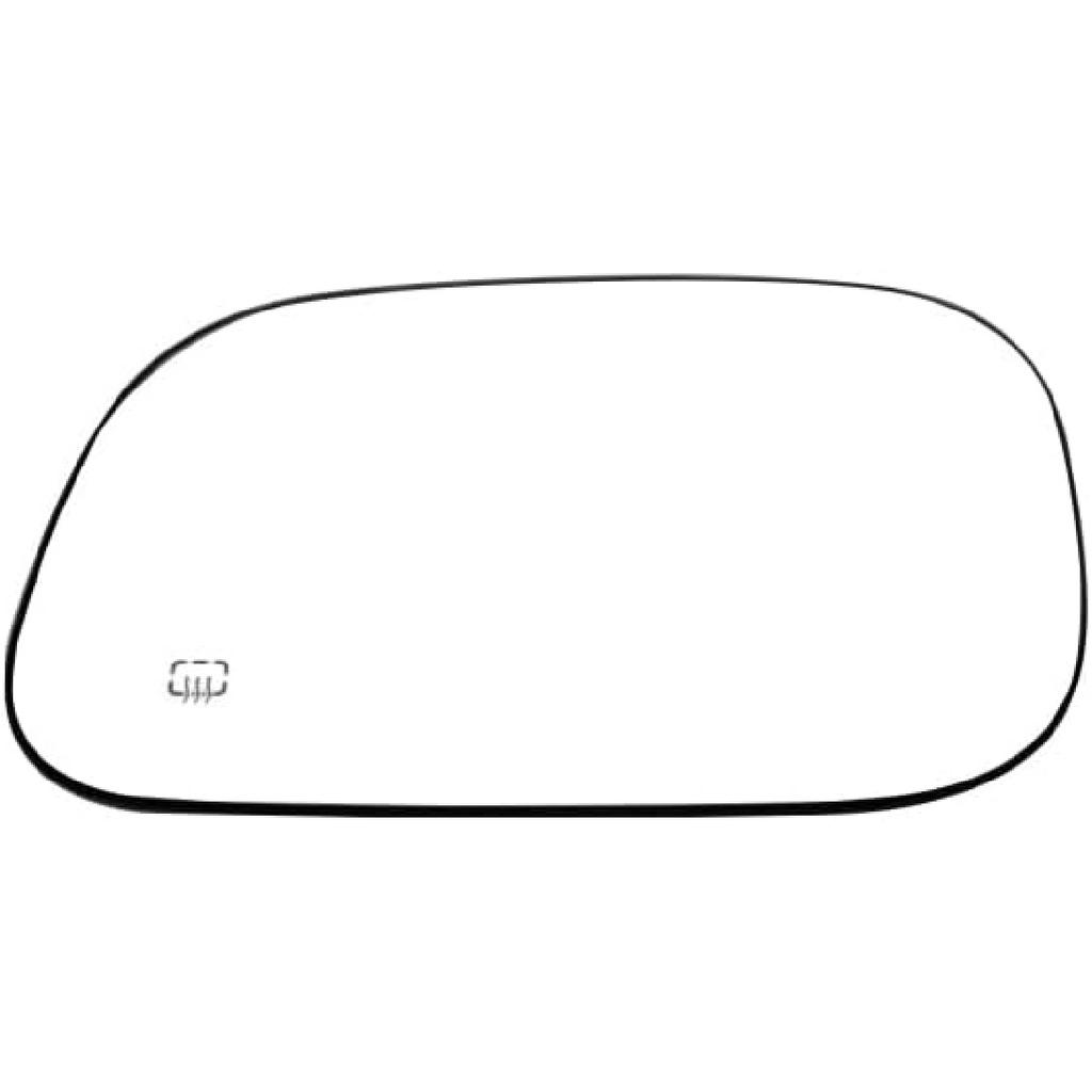 SCITOO Driver Side Mirror Glass For 2003-2007 For Cadillac Escalade, For Chevy Avalanche, Silverado Suburban Tahoe, For GMC Sierra Yukon Left Heat