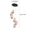 Oval Wind Chime Light Star Solar Decorative Lamp Hanging Solar Lamp  For Decorating Your Home