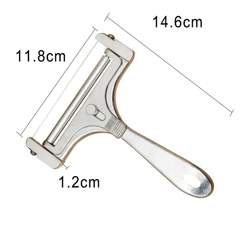 Aluminum Alloy Cheese Slicer Adjustable Thickness Butter Cutter Soft Butter Cheese Shaver Slicer Cheese Scraper Kitchen Gadgets