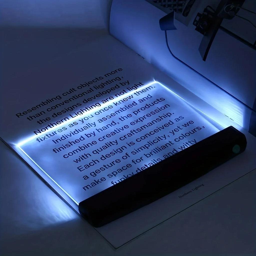 1pc LED Flat Panel Night Vision Reading Light Eye Protection Reading Light Student Night Light Creative LED Book Eye Care Light