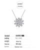 Sterling Silver Sunflower Pendant Necklace - Minimalist Women's Clavicle Chain