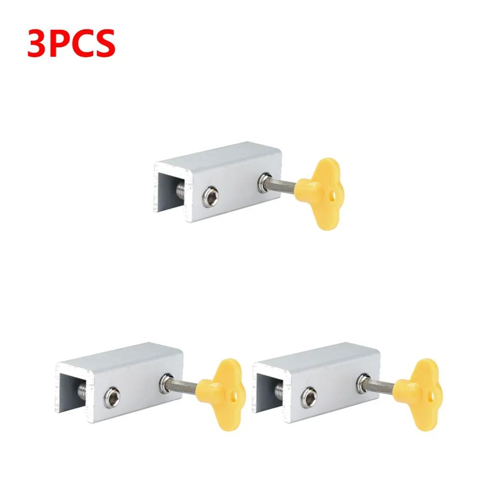 10-1Pcs Aluminum Alloy Window Lock Stopper Sliding Window Anti-theft lock Window Sliding Door Baby Kids Child Safety Doors Lock