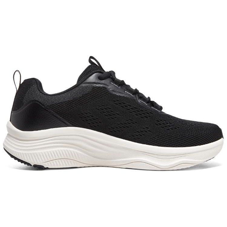 Skechers D'lux Fitness Men Black White Low Top Running Shoes Comfort Cushion Wear Resistant 232617-BKGY
