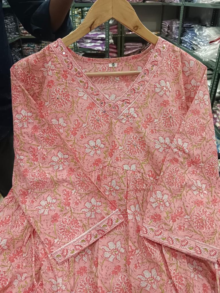 Indisches Damen-Top, Tunika, Kurta, Hose, Dupatta, Bollywood-Set aus reiner Baumwolle, Salwar Kameez, Kurti