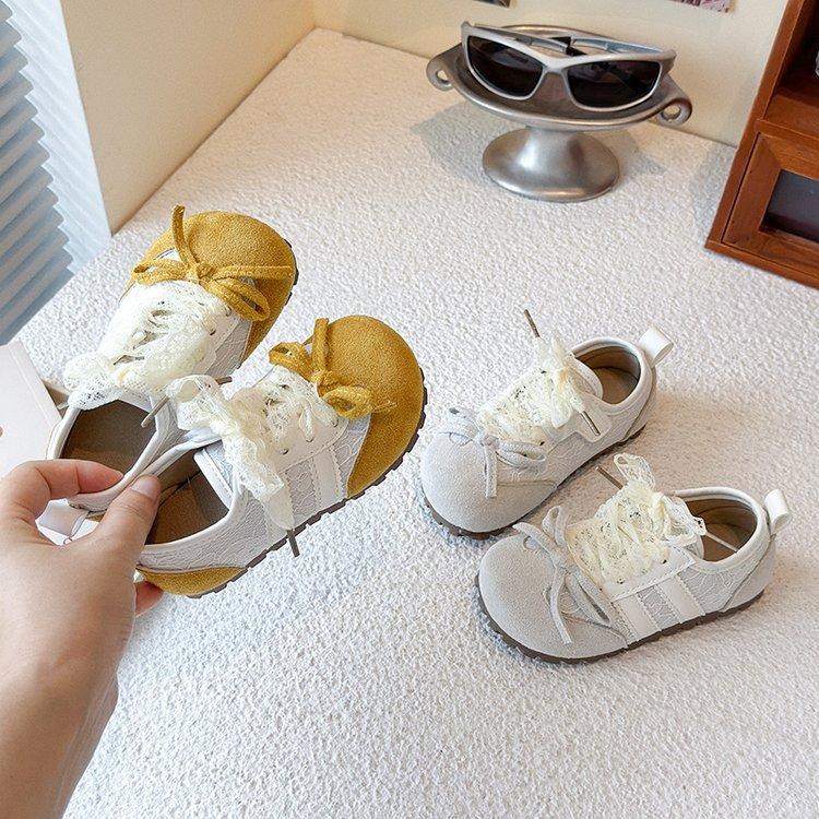 Girls shoes 2025 new children's autumn single shoes soft sole little girl German training shoes medium and large children's non-slip sports shoes