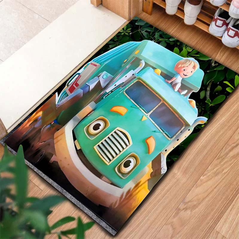 Trash Truck Carpet Rug for Living Room Bedroom Home Sofa Decoration,Kids Play Non-slip Floor Mat
