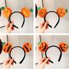 Yellow Plush Hairband Hair Hoop Skull  Headband Funny Halloween Pumpkin Headband  Men