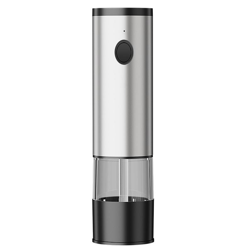 Electric Pepper Grinder Usb Rechargeable Seasoning Grinding Bottle Sea Salt Pepper Stainless Steel Household Automatic Grinder