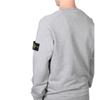 STONE ISLAND Plain Logo Crew Neck Long Sleeve Sweatshirt Men Sweatshirt Light-Gray 791563051-V0M64