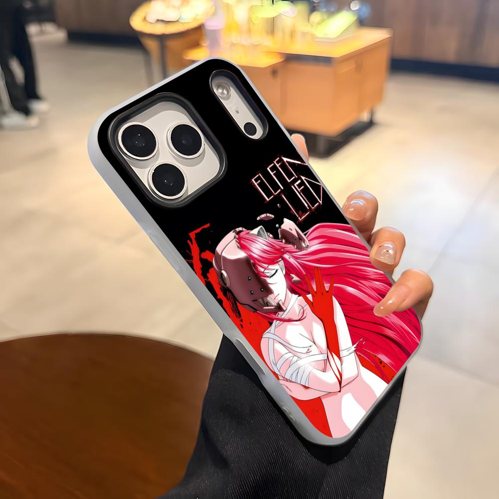 Elfen Lied Anime Phone Case For IPhone 17 Air 16 E 15 14 Plus 13 12 11 Pro Max Jelly 2 In 1 Protective Case