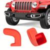 Bumper Tow Hook Covers 2Pack for Jeep Wrangler JK JL Gladiator JT 2007-2025 Adds Cushioned Grip To Tow Strap Recovery (Black)