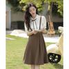 Women's Summer College Style Shirt with Slimming Camisole Dress