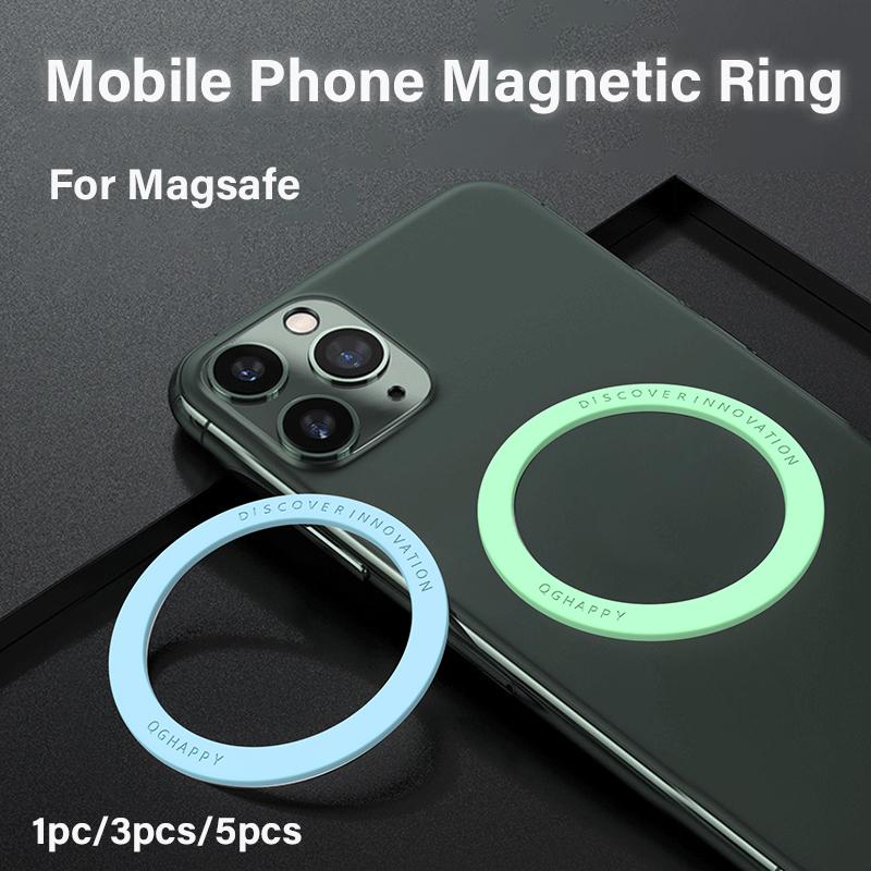 1/3/5pcs Mobile Phone Magnetic Ring for Magsafe Universal Ultra-thin Magnet Plate for Wireless Charging Sheets for iPhone 17 16