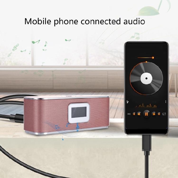 Noise Cancelling Type C To 3.5mm Audios Cable for Clear Music and Call Multifunctional Audios Cable for Various Devices