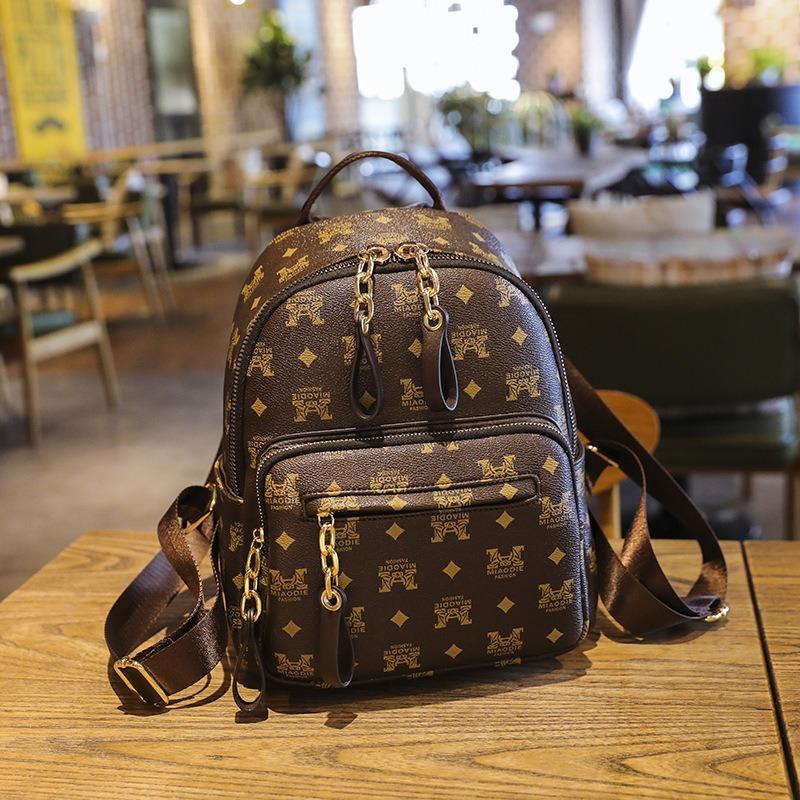 Bag New Printed Backpack Large Capacity Backpack Travel Backpack Casual Versatile Women's Bag