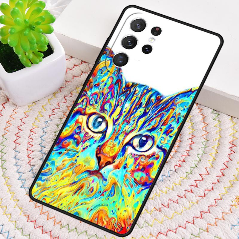 Creative Cute Pet Cat Animal Phone Case for Samsung Galaxy Note 10 Pro S26 Ultra S23 S24 FE S25 S21 S22 PLUS Shockproof Cove
