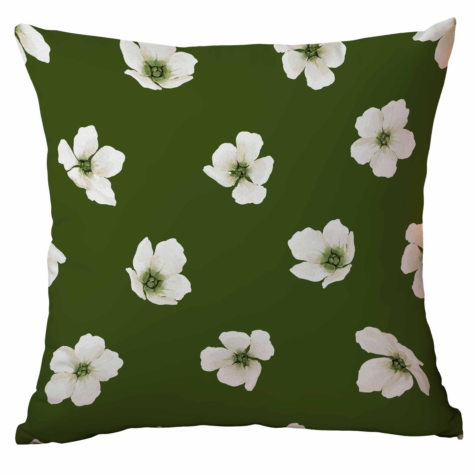 Подушка Чехол Наволочка Растение Цветок Весенний Зеленый Гостиная Диван Наволочка 45 * 45Cm