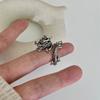 Adjustable Dragon Ring Men Plated Vintage Style Finger Unisex Animal Motif Statement Jewelry