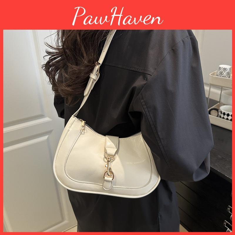 And Fashionable Minimalist Pu Leather Single Shoulder Handbag For Daily Outings
