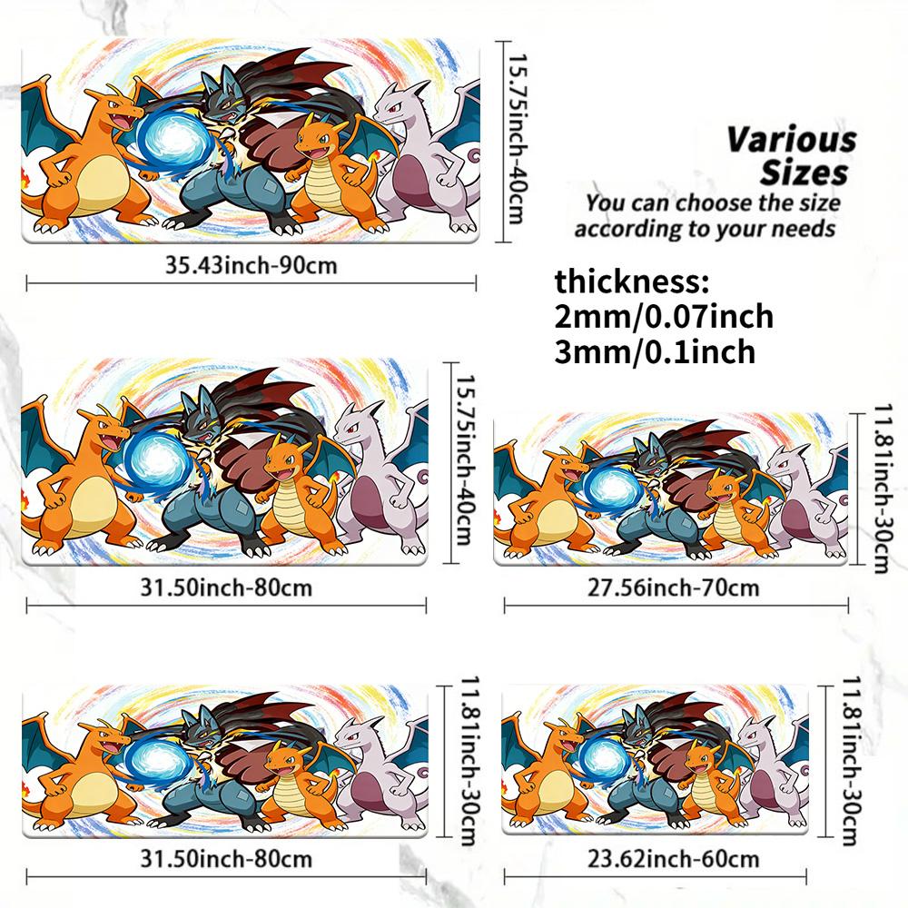 Snorlax Hugging Persimmon Tree Forest Gaming Desk Mat NonSlip Washable Mouse Pad 30x80x0.2cm