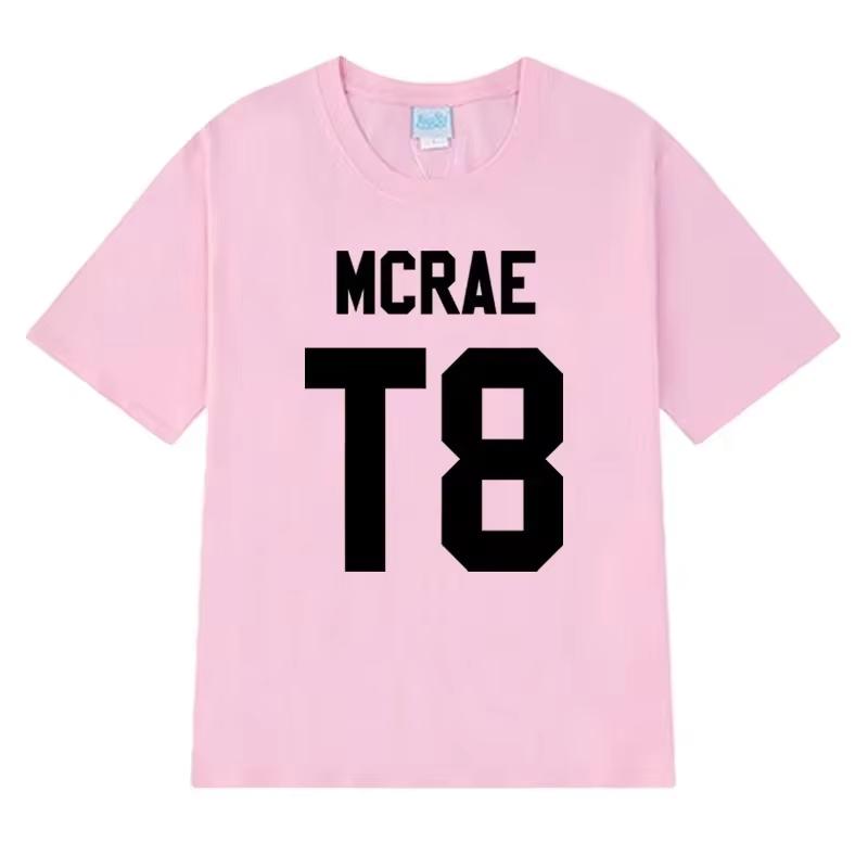 2026 Hot Sale Tate McRae T8 Concert Fashion Printed T Shirt Unisex Harajuku Classic Short Sleeve Tshirts Men Women Cotton Tops