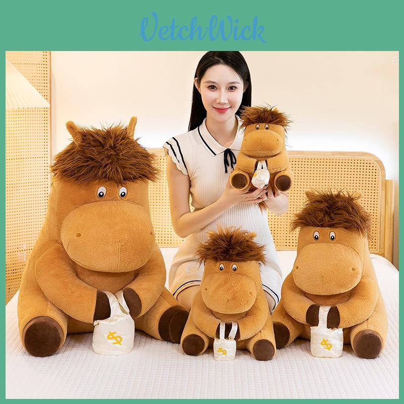 Lovable New Plush Working Horse Toy Cozy Stuffed Animal Cushion Perfect Present For Young Girls