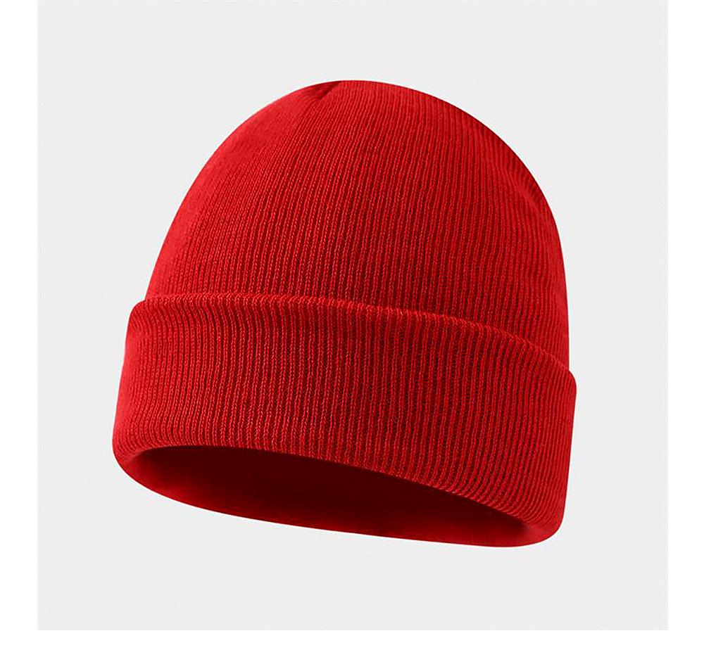 Personalized Logo Winter Beanie - Custom Embroidery Knit Hat, Warm Autumn Gift, Solid Color