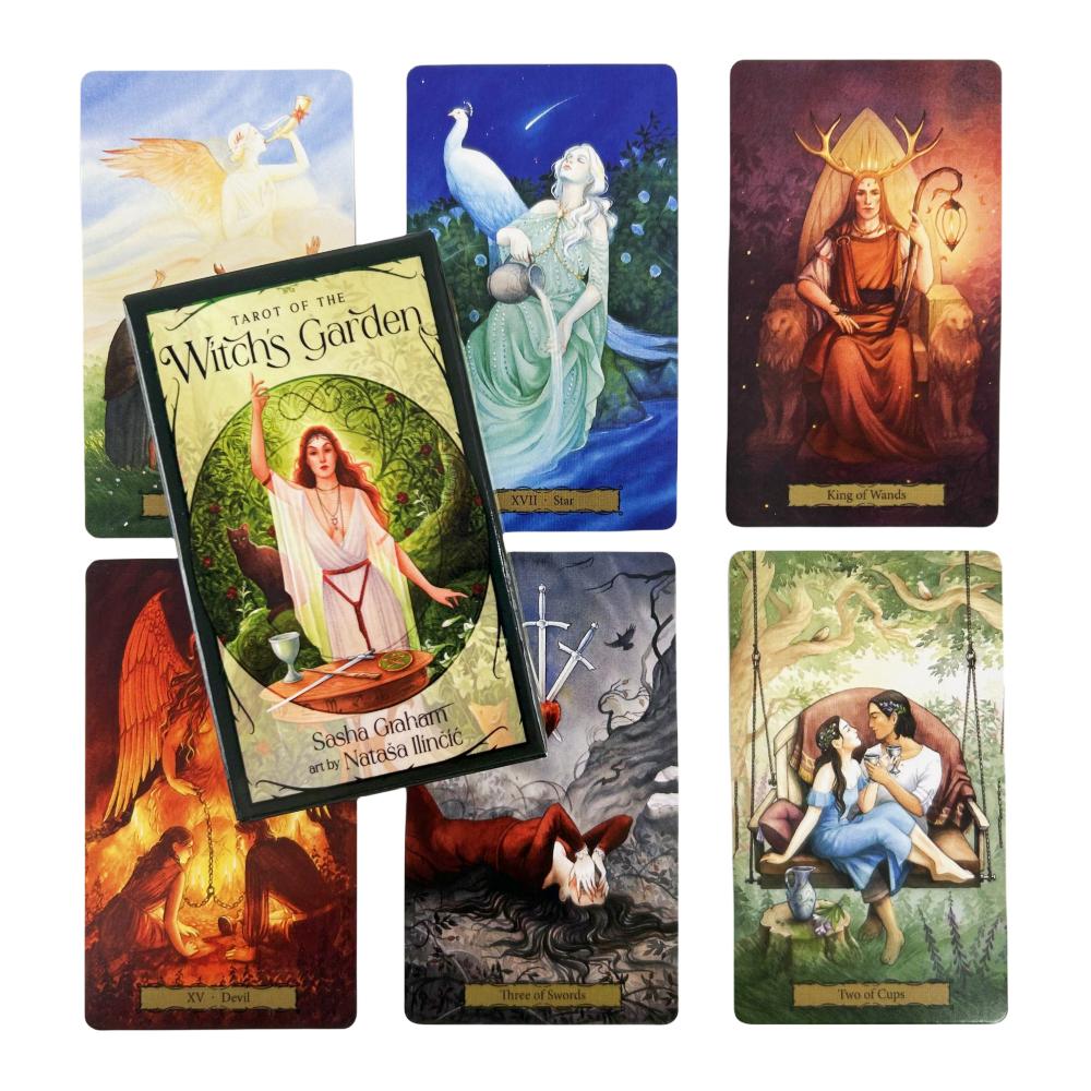 Tarot of The Witch's Garden Cards Game Divination Deck English Versions Edition Oracle Board Playing Table Game For Party