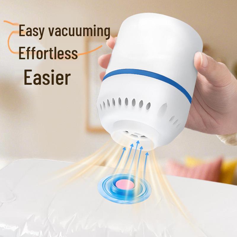 Compact Electric Vacuum Pump for Storage Bags