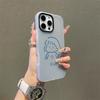 Patterned Matte Frosted Skin Feel Casing PC+TPU 2in1 Cute Girl Printed Protective Cover Soft Back Case