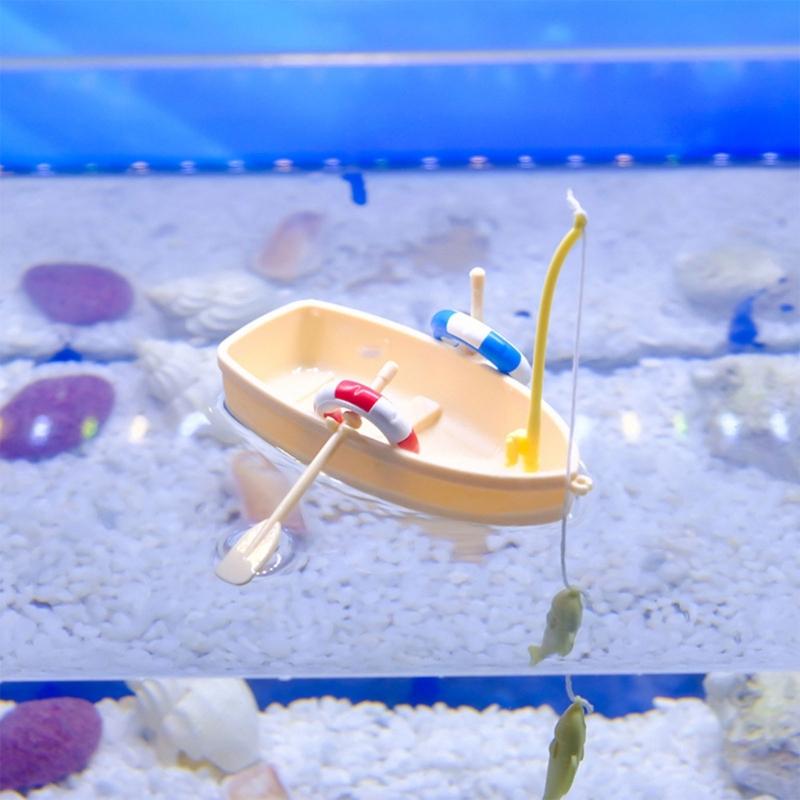 Akwarium Sztuczny Statek Krajobraz Dekoracje do Akwariów Terrarium Krewetki Żaglówki Ozdoby Habitat