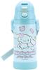 Skater Stainless Steel Straw Mug with Foldable for Sanrio and Mash Gummy 2-Way Handle, 350ml, Babies, Cinnamoroll, Designs, STWM3N-A